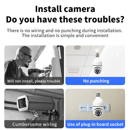 Ampoule Caméra Sécurité Intelligente